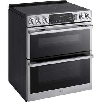 LG 30 Inch Slide-In Electric Smart Range with 7.3 cu. ft Total Capacity, Double Oven 4 Induction Elements, 1 Radiant Element, ProBake Convection®, Air Fry, , SmoothTouch™ Controls, Induction Cooktop w/ Flex Zone, and Energy Star Qualified️: Printproof Stainless Steel — thumbnail 32