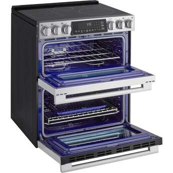 LG 30 Inch Slide-In Electric Smart Range with 7.3 cu. ft Total Capacity, Double Oven 4 Induction Elements, 1 Radiant Element, ProBake Convection®, Air Fry, , SmoothTouch™ Controls, Induction Cooktop w/ Flex Zone, and Energy Star Qualified️: Printproof Stainless Steel — thumbnail 38