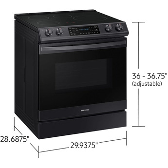 Samsung NE63B8611SG 30 Inch Induction Electric Slide-In Range in Black Stainless Steel — thumbnail 38