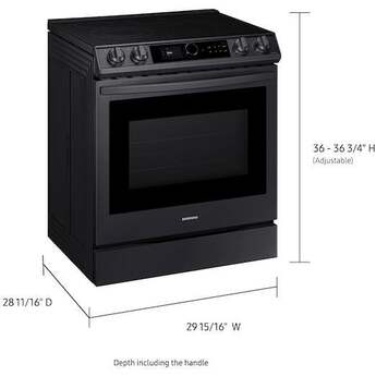 Samsung NE63T8711SG 30 Inch Fingerprint Resistant Black Stainless Steel Slide-in Electric Convection Range — thumbnail 16