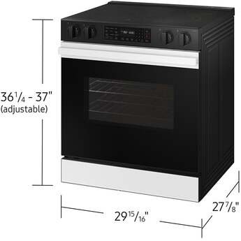 Samsung NSE6DB830012 30 Inch Slide-In Electric Smart Range White Glass — thumbnail 11