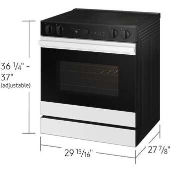 Samsung NSE6DB850212 Bespoke Smart Slide-In Electric Range 6.3 Cu. Ft. White Glass — thumbnail 18