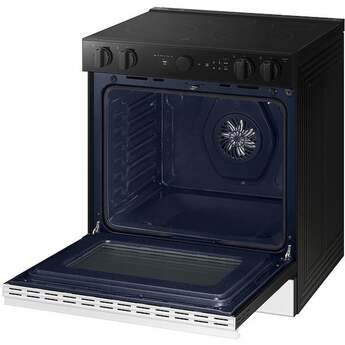 Samsung NSE6DB850212 Bespoke Smart Slide-In Electric Range 6.3 Cu. Ft. White Glass — thumbnail 2