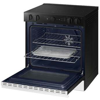 Samsung NSE6DB850212 Bespoke Smart Slide-In Electric Range 6.3 Cu. Ft. White Glass — thumbnail 22