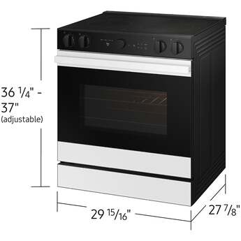 Samsung NSE6DB850212 Bespoke Smart Slide-In Electric Range 6.3 Cu. Ft. White Glass — thumbnail 23
