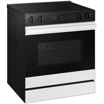 Samsung NSE6DB850212 Bespoke Smart Slide-In Electric Range 6.3 Cu. Ft. White Glass — thumbnail 24