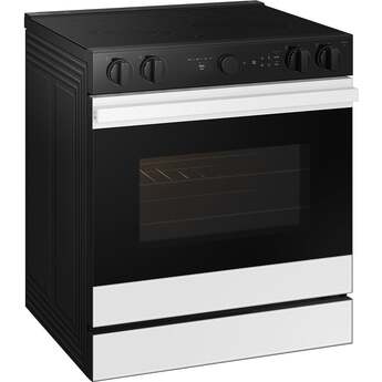 Samsung NSE6DB850212 Bespoke Smart Slide-In Electric Range 6.3 Cu. Ft. White Glass — thumbnail 3