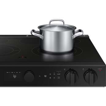 Samsung NSE6DB850212 Bespoke Smart Slide-In Electric Range 6.3 Cu. Ft. White Glass — thumbnail 6