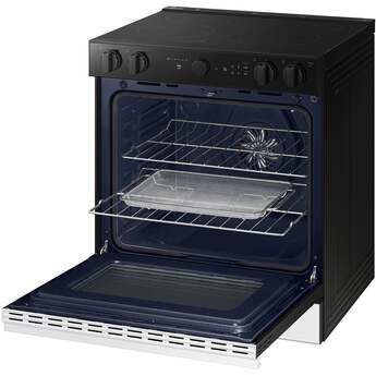 Samsung NSE6DB850212 Bespoke Smart Slide-In Electric Range 6.3 Cu. Ft. White Glass — thumbnail 8