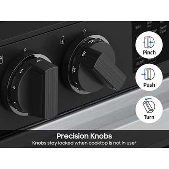 Samsung NSE6DG8100SR Bespoke Smart Slide-In Electric Range 6.3 cu. ft. Stainless Steel — thumbnail 23