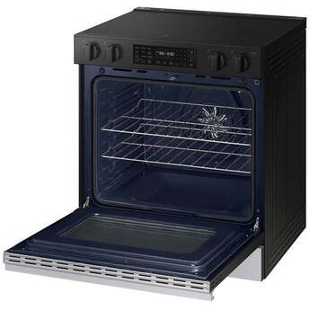 Samsung NSE6DG8300SR 6.3 Cubic Foot Electric Slide In Range Convection Self Clean Air Fry: Stainless Steel — thumbnail 14