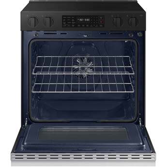 Samsung NSE6DG8300SR 6.3 Cubic Foot Electric Slide In Range Convection Self Clean Air Fry: Stainless Steel — thumbnail 17