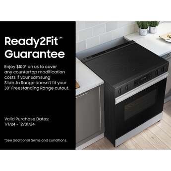 Samsung NSE6DG8300SR 6.3 Cubic Foot Electric Slide In Range Convection Self Clean Air Fry: Stainless Steel — thumbnail 18