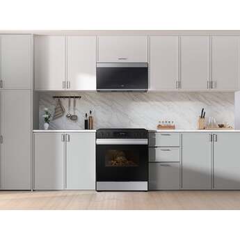 Samsung NSE6DG8300SR 6.3 Cubic Foot Electric Slide In Range Convection Self Clean Air Fry: Stainless Steel — thumbnail 22