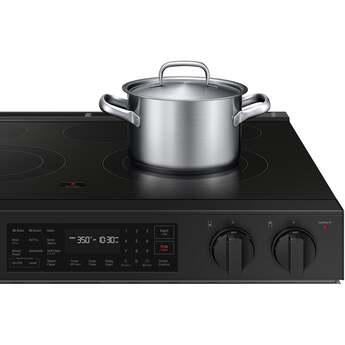 Samsung NSE6DG8300SR 6.3 Cubic Foot Electric Slide In Range Convection Self Clean Air Fry: Stainless Steel — thumbnail 3