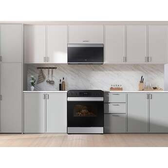 Samsung NSE6DG8300SR 6.3 Cubic Foot Electric Slide In Range Convection Self Clean Air Fry: Stainless Steel — thumbnail 32