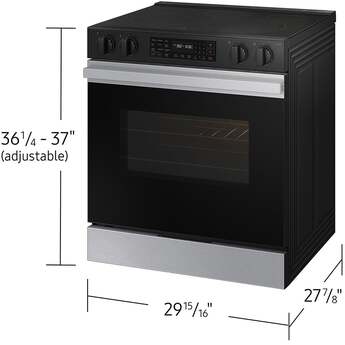 Samsung NSE6DG8300SR 6.3 Cubic Foot Electric Slide In Range Convection Self Clean Air Fry: Stainless Steel — thumbnail 37