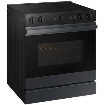 Samsung NSE6DG8500MT 6.3 Cubic Foot Electric Slide In Range Smart Dial Convection Self Matte Black Steel — thumbnail 8