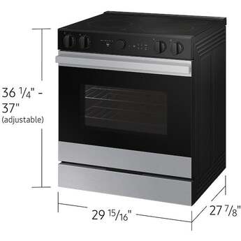 Samsung NSE6DG8500SR 6.3 Cubic Foot Electric Slide In Range Smart Dial Convection Self Stainless Steel — thumbnail 21