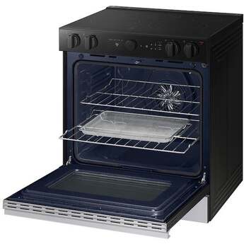 Samsung NSE6DG8500SR 6.3 Cubic Foot Electric Slide In Range Smart Dial Convection Self Stainless Steel — thumbnail 5