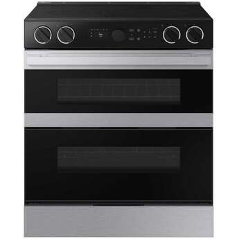 Samsung NSE6DG8550SR Bespoke Slide-In Electric Range Smart Stainless Steel