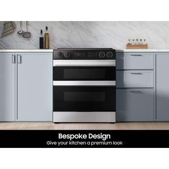 Samsung NSE6DG8550SR Bespoke Slide-In Electric Range Smart Stainless Steel — thumbnail 2