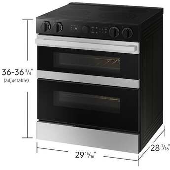 Samsung NSE6DG8550SR Bespoke Slide-In Electric Range Smart Stainless Steel — thumbnail 7