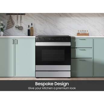 Samsung NSE6DG8700SR 30 Inch Slide-In Electric Smart Range Stainless Steel — thumbnail 2