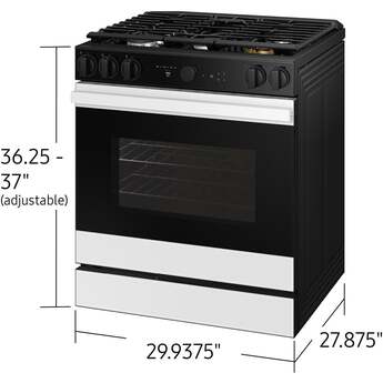 Samsung NSG6DB870012 30 Inch Slide-In Gas Smart Range White Glass — thumbnail 25