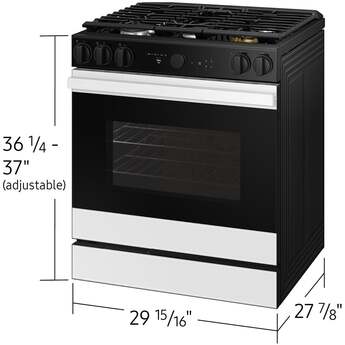 Samsung NSG6DB870012 30 Inch Slide-In Gas Smart Range White Glass — thumbnail 44