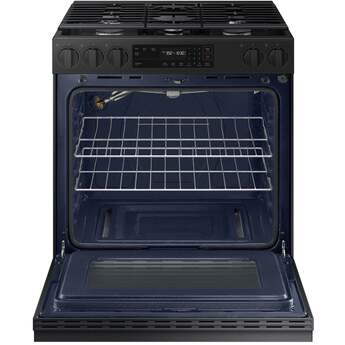 Samsung NSG6DG8100MT 6.0 Cubic Foot Gas Slide In Range Self Clean: Matte Black Matte Black Steel — thumbnail 10