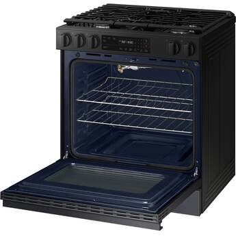 Samsung NSG6DG8100MT 6.0 Cubic Foot Gas Slide In Range Self Clean: Matte Black Matte Black Steel — thumbnail 15