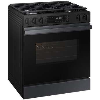 Samsung NSG6DG8100MT 6.0 Cubic Foot Gas Slide In Range Self Clean: Matte Black Matte Black Steel — thumbnail 17