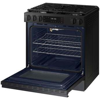 Samsung NSG6DG8100MT 6.0 Cubic Foot Gas Slide In Range Self Clean: Matte Black Matte Black Steel — thumbnail 22