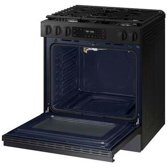 Samsung NSG6DG8100MT 6.0 Cubic Foot Gas Slide In Range Self Clean: Matte Black Matte Black Steel — thumbnail 23