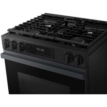 Samsung NSG6DG8100MT 6.0 Cubic Foot Gas Slide In Range Self Clean: Matte Black Matte Black Steel — thumbnail 25