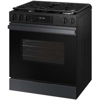 Samsung NSG6DG8100MT 6.0 Cubic Foot Gas Slide In Range Self Clean: Matte Black Matte Black Steel — thumbnail 6