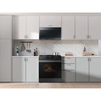 Samsung NSG6DG8100MT 6.0 Cubic Foot Gas Slide In Range Self Clean: Matte Black Matte Black Steel — thumbnail 7