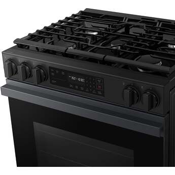 Samsung NSG6DG8100MT 6.0 Cubic Foot Gas Slide In Range Self Clean: Matte Black Matte Black Steel — thumbnail 8