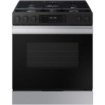 Samsung NSG6DG8100SR 6.0 Cubic Foot Gas Slide In Range Self Clean: Stainless Steel