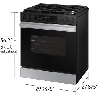 Samsung NSG6DG8100SR 6.0 Cubic Foot Gas Slide In Range Self Clean: Stainless Steel — thumbnail 20