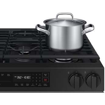 Samsung NSG6DG8100SR 6.0 Cubic Foot Gas Slide In Range Self Clean: Stainless Steel — thumbnail 4