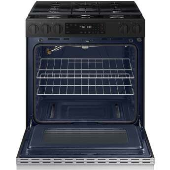 Samsung NSG6DG8100SR 6.0 Cubic Foot Gas Slide In Range Self Clean: Stainless Steel — thumbnail 5