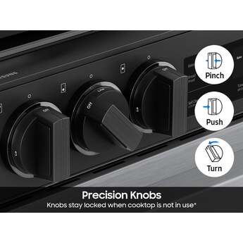 Samsung NSG6DG8100SR 6.0 Cubic Foot Gas Slide In Range Self Clean: Stainless Steel — thumbnail 8