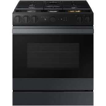 Samsung NSG6DG8500MT 30 Inch Slide-In Gas Smart Range Matte Black Steel
