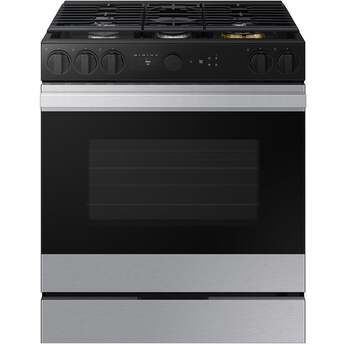 Samsung NSG6DG8500SR 30 Inch Slide-In Gas Smart Range Stainless Steel