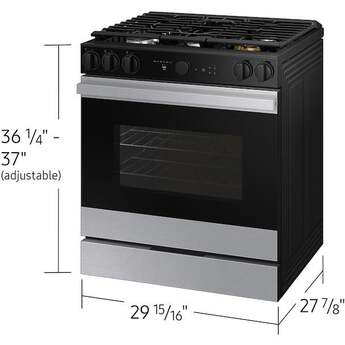 Samsung NSG6DG8500SR 30 Inch Slide-In Gas Smart Range Stainless Steel — thumbnail 6