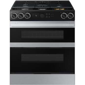 Samsung NSG6DG8550SR 30 Inch Slide-In Gas Smart Range Stainless Steel