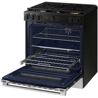 Samsung NSG6DG8550SR 30 Inch Slide-In Gas Smart Range Stainless Steel — thumbnail 3