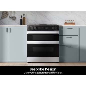 Samsung NSG6DG8550SR 30 Inch Slide-In Gas Smart Range Stainless Steel — thumbnail 6